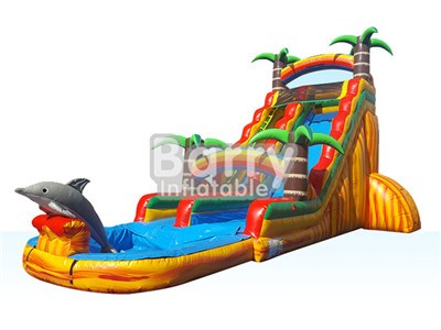 Jungle Theme Large Water Slides Volcano Waterslide BY-WS-009